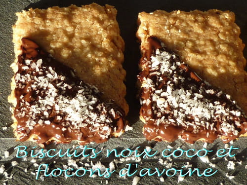 Biscuits à la noix de coco et flocons d'avoine