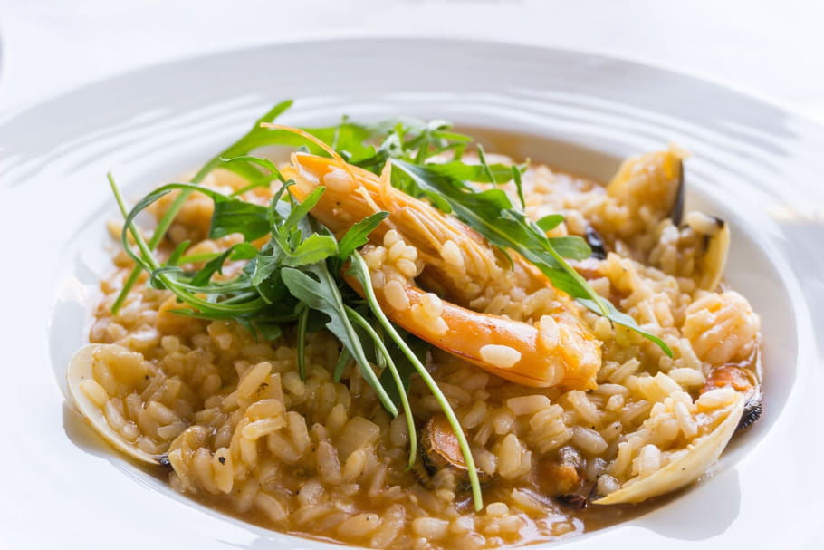 Le risotto printanier de gambas et cédrat d'Alexia Duchêne