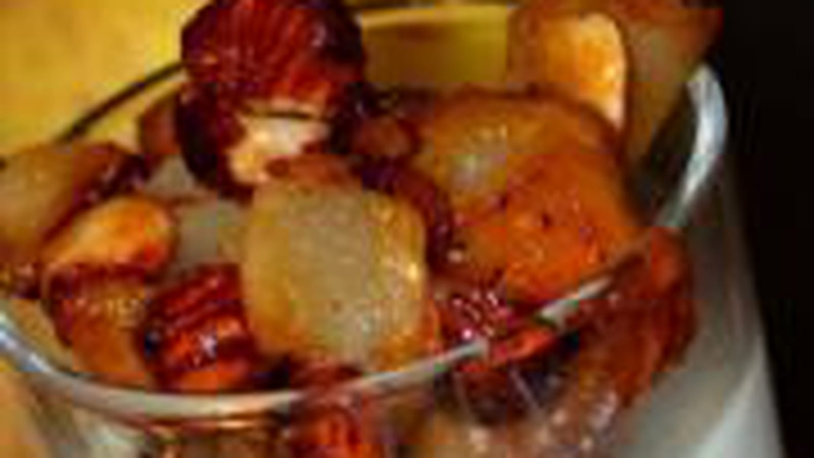 Panna cotta gorgonzola poires noisettes