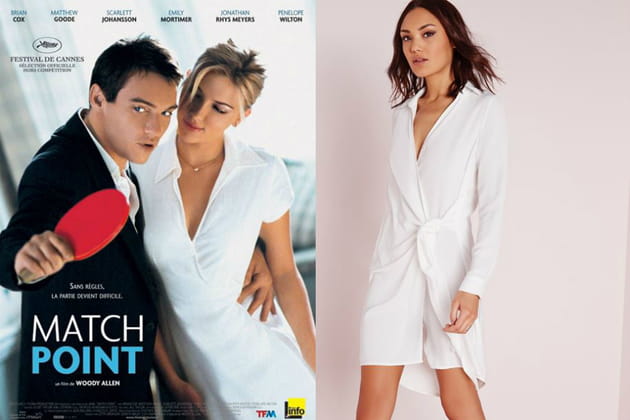 Une robe portefeuille façon Nola Rice dans "Match Point"