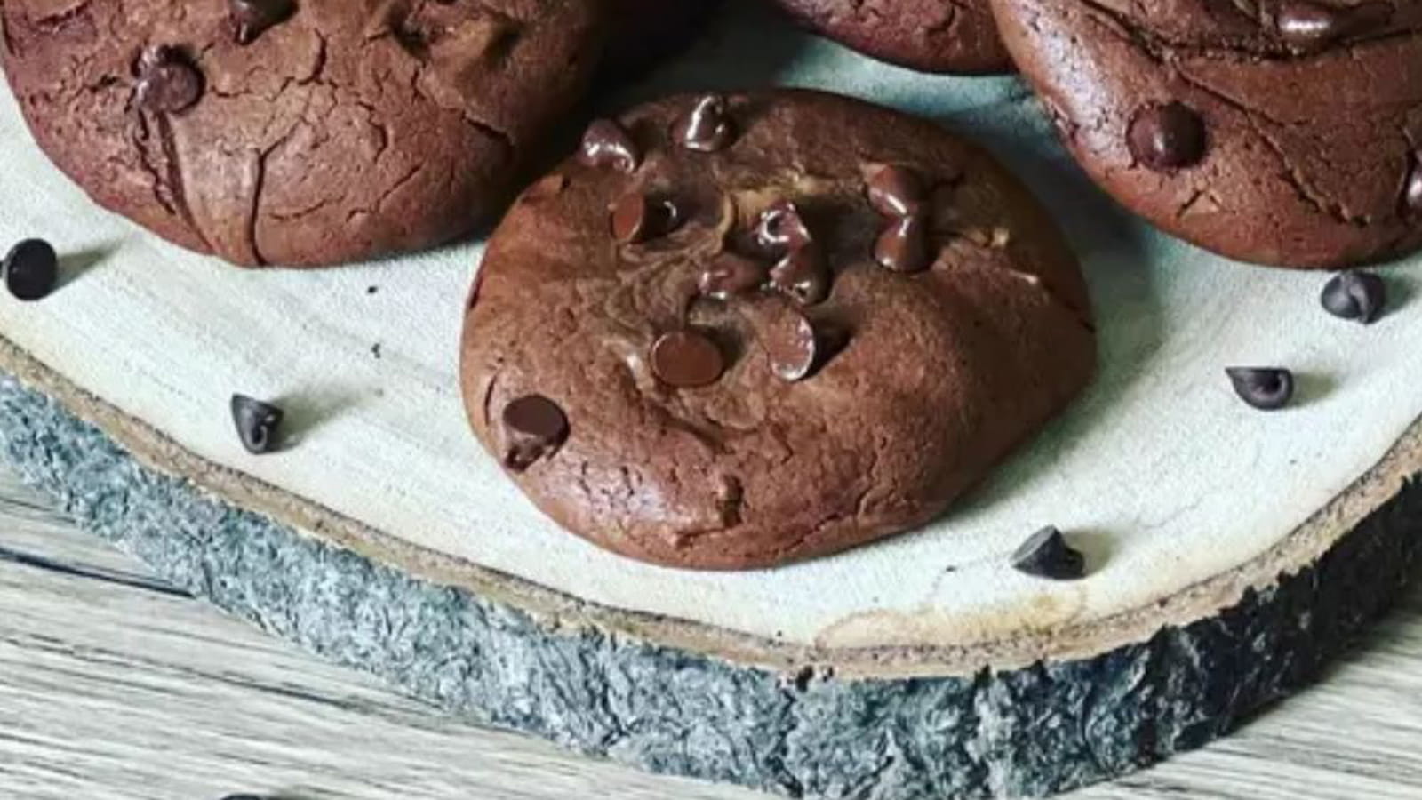 Cookies au chocolat avec des pépites de chocolat