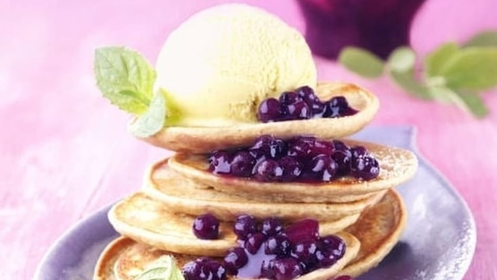 Pancakes aux myrtilles