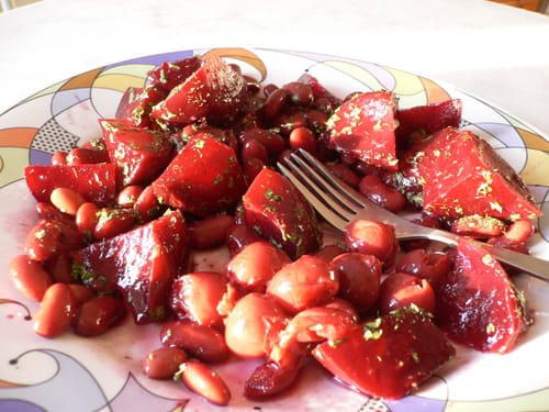 Salade de betteraves rouges