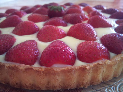 Ma tarte croustillante à la fraise