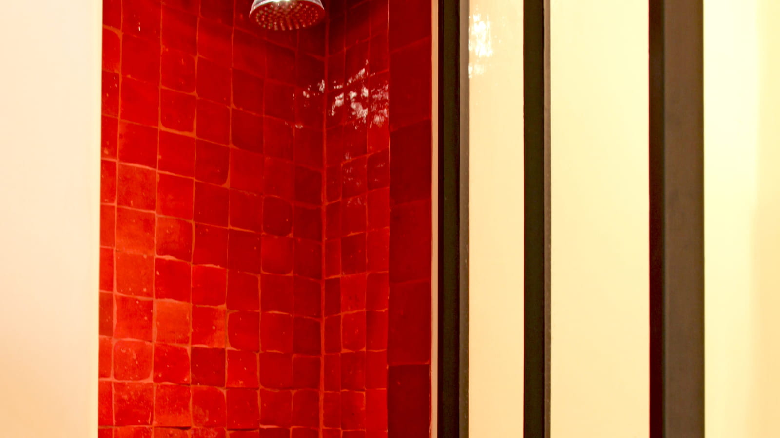 Douche rouge