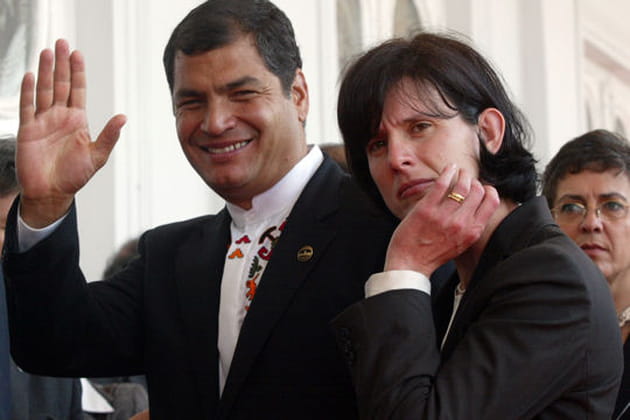 Anne Malherbe et Rafael Correa