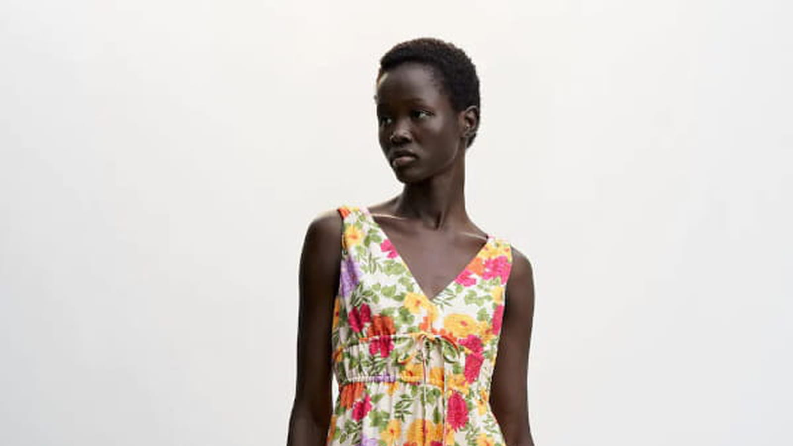 Robe à bretelles larges Mango 