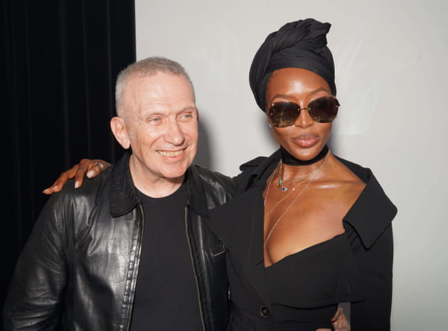 Jean Paul Gaultier et Naomi Campbell chez Jean Paul Gaultier