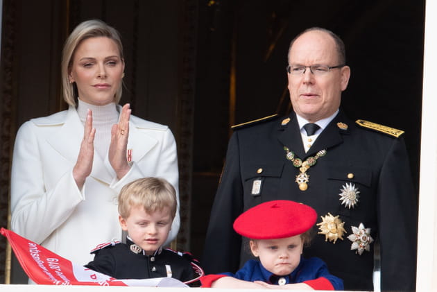 Le couple princier et ses jumeaux Jacques et Gabriella