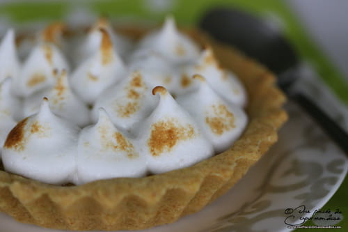 Tarte au citron meringuée individuelle
