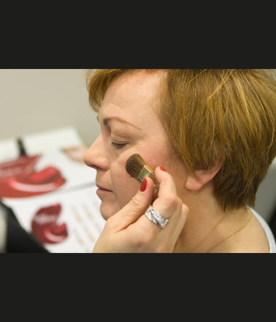 L'application du blush