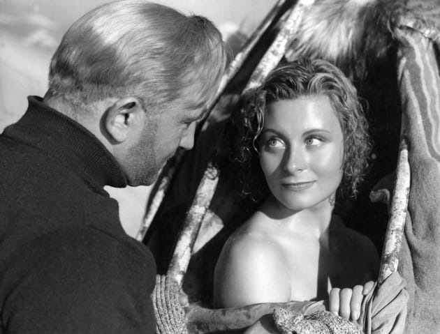 Avec Charles Vanel dans La Loi du Nord, 1939