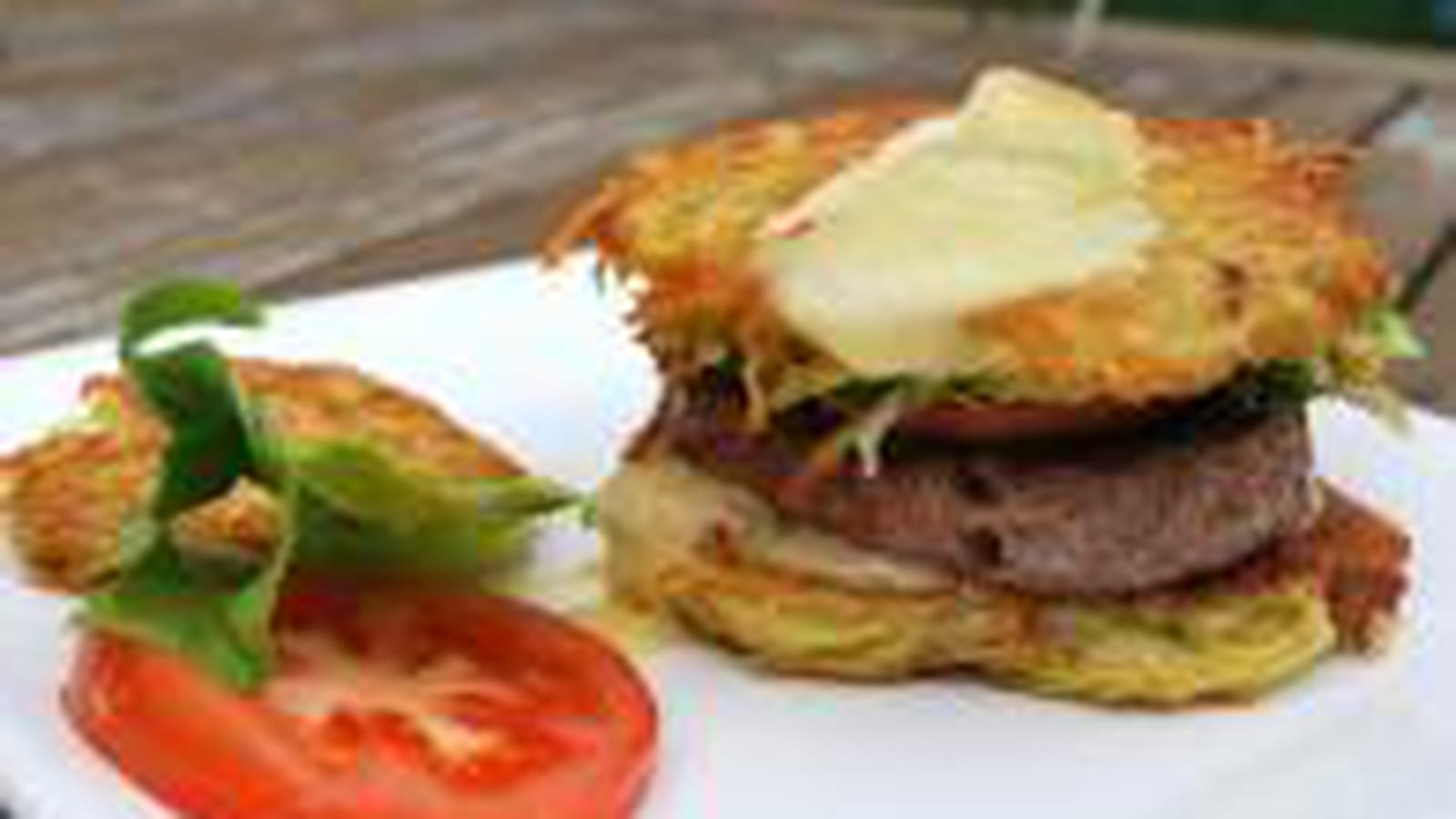 Hamburger galettes de pommes de terre