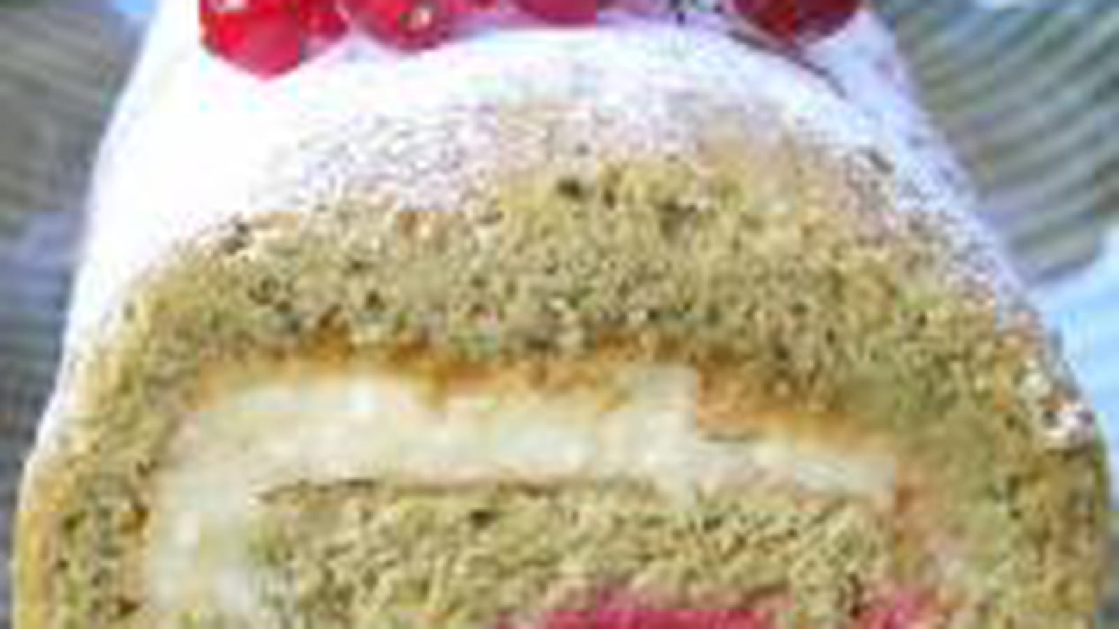 Biscuit roulé au thé matcha
