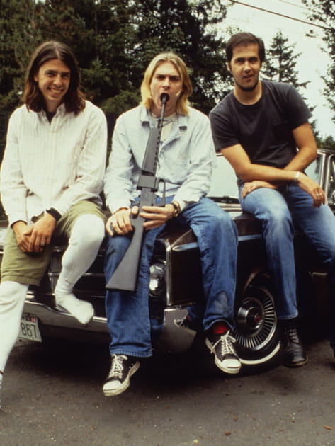 Fusil dans la bouche avec les membres de Nirvana