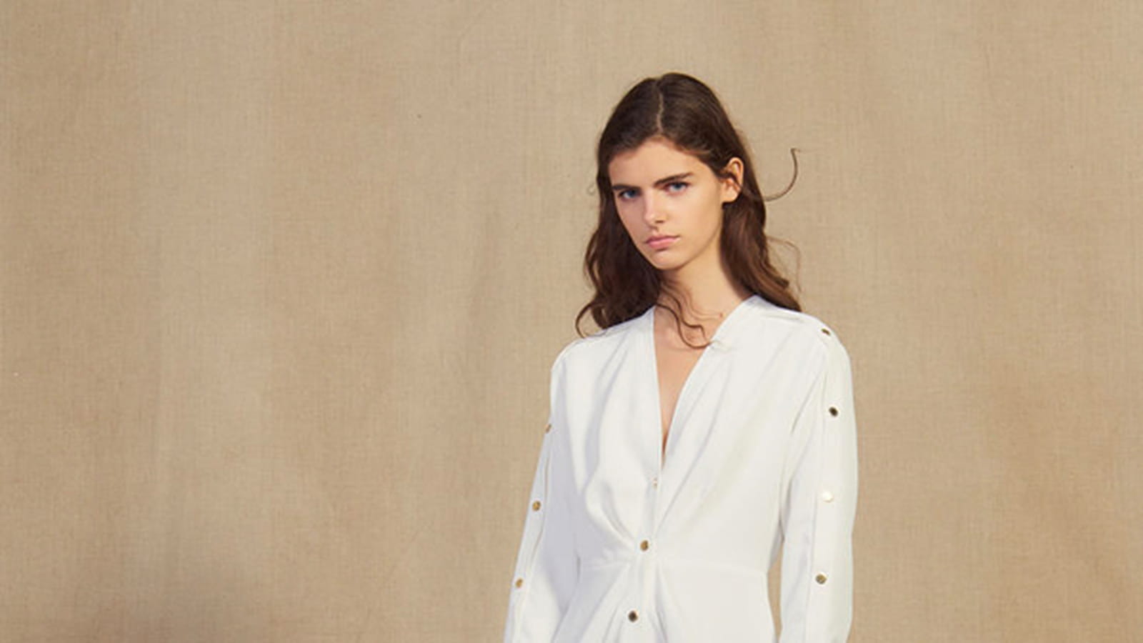 Robe blanche Sandro 