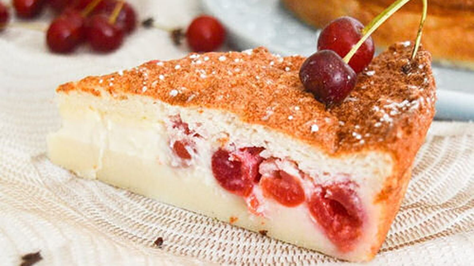 Gâteau magique aux griottes