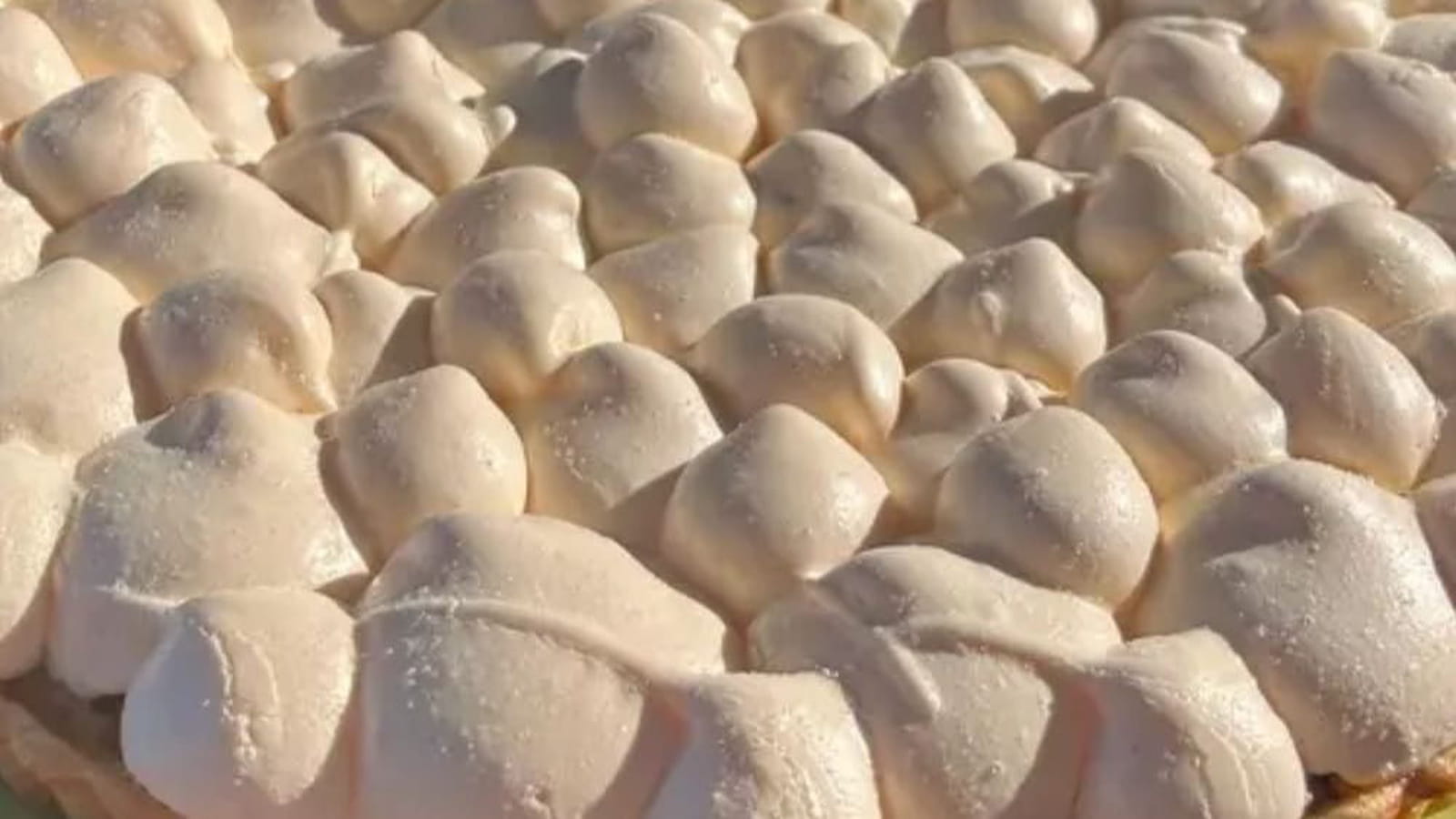 Tarte à la rhubarbe d’Alsace meringuée