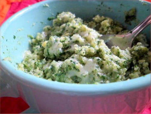 Polenta aux épinards et comté