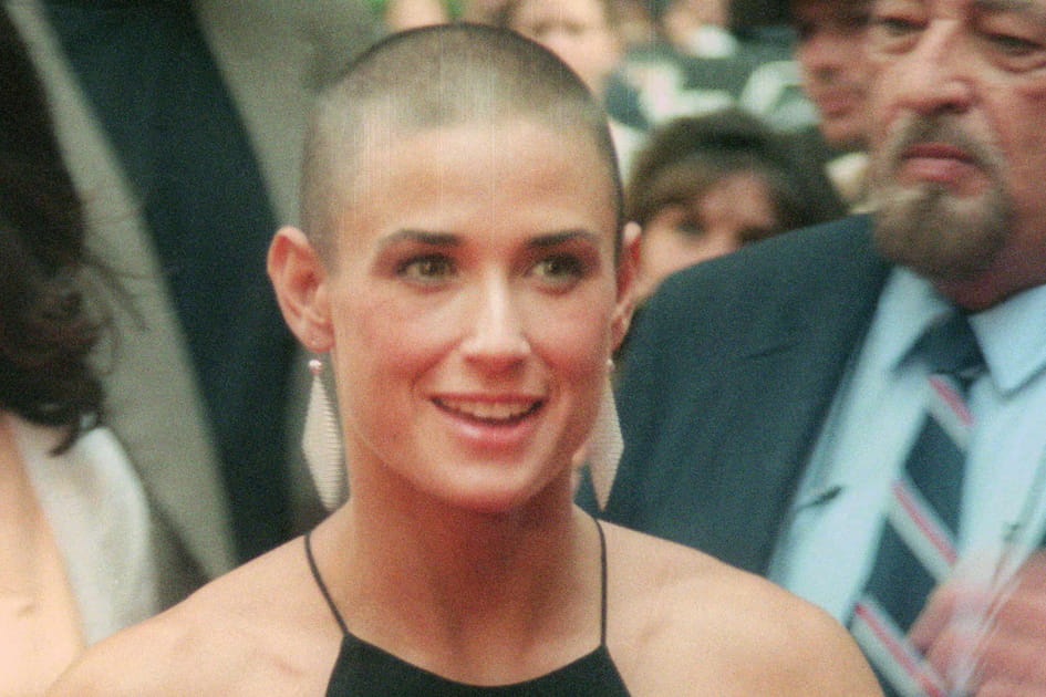 Demi Moore, os&eacute;e avec son cr&acirc;ne ras&eacute;