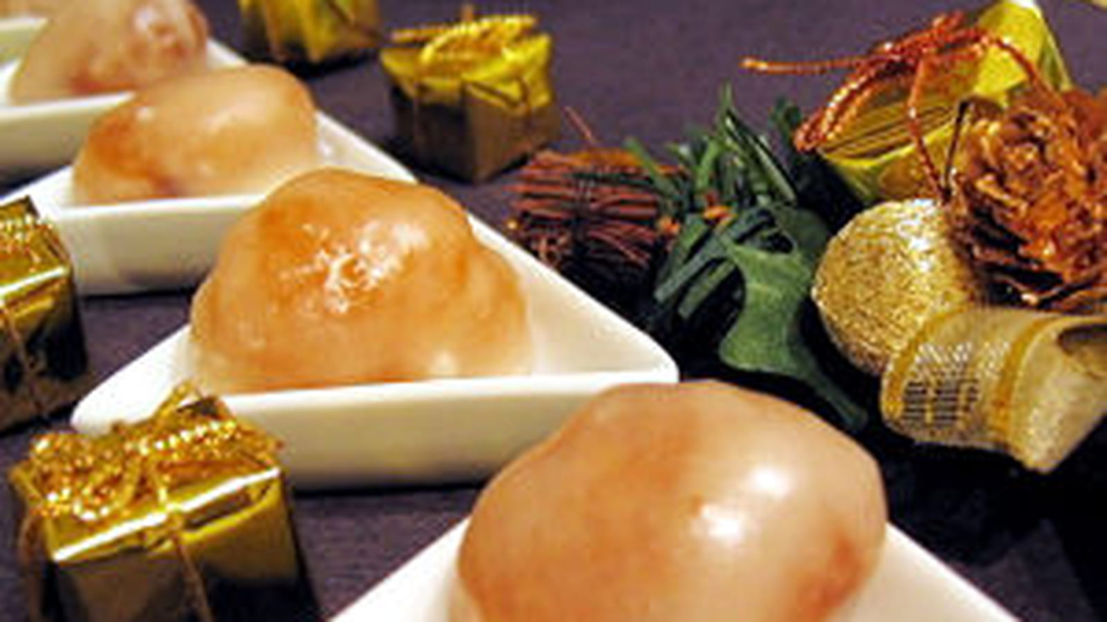 Marrons glacés au jus de pommes vanillé