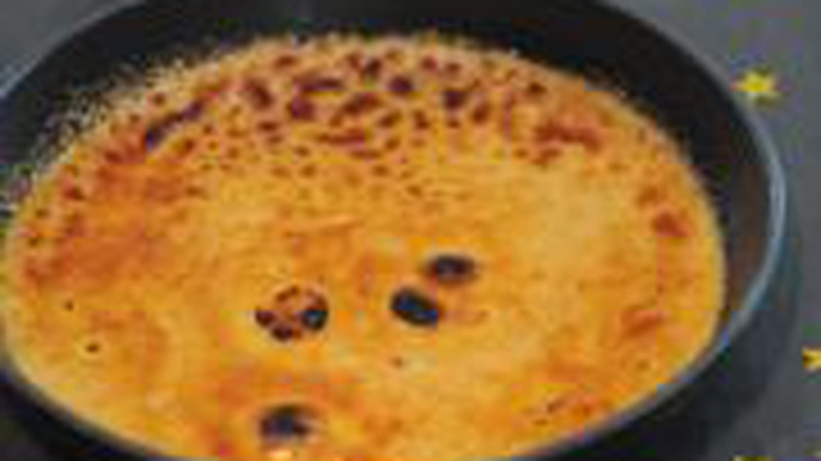 Crème brûlée de tomme vaudoise et clémentine d'Akrame Benallal