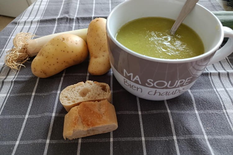 Soupe de poireaux et pommes de terres