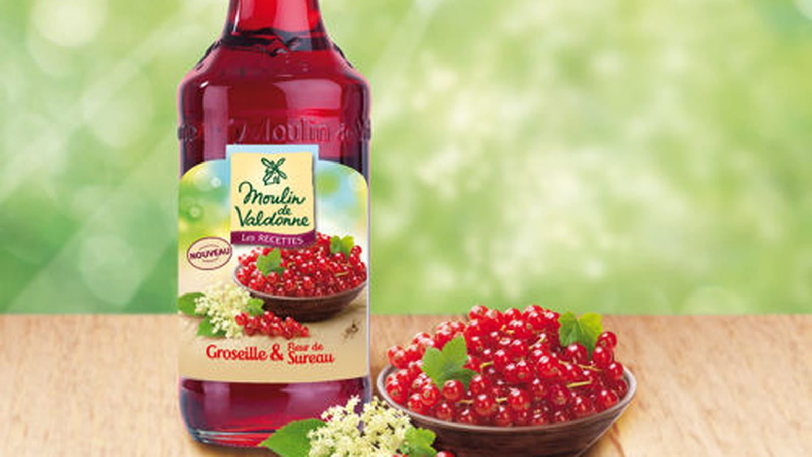Sirop de Groseille et Fleur de Sureau de Moulin de Valdonne