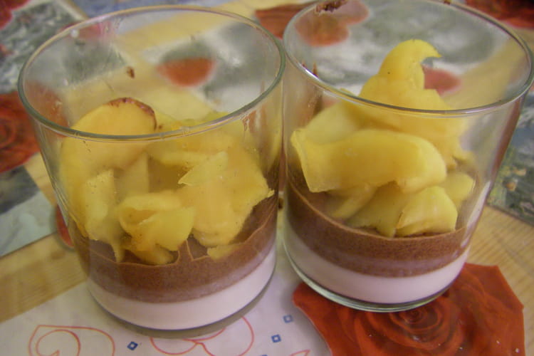 Recette de Blanc manger façon poire belle hélène en verrines