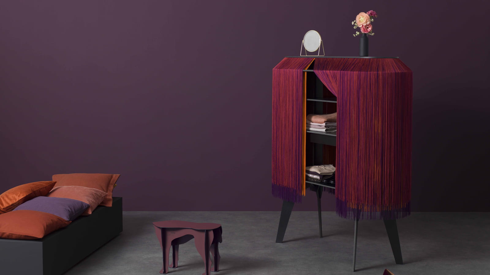 Meuble de bar et de rangement Alpaga Ibride