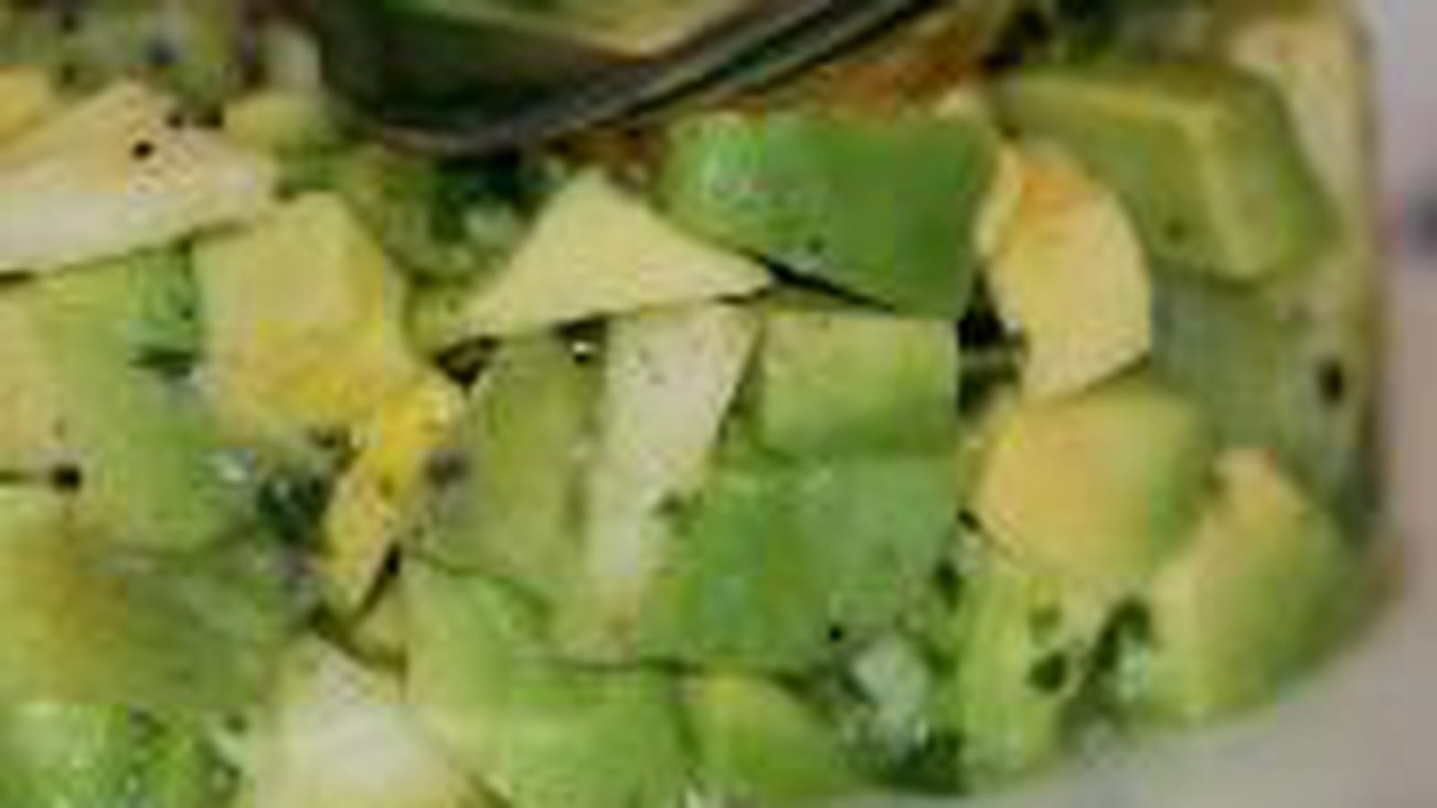 Tartare d'avocats, kiwis et pommes
