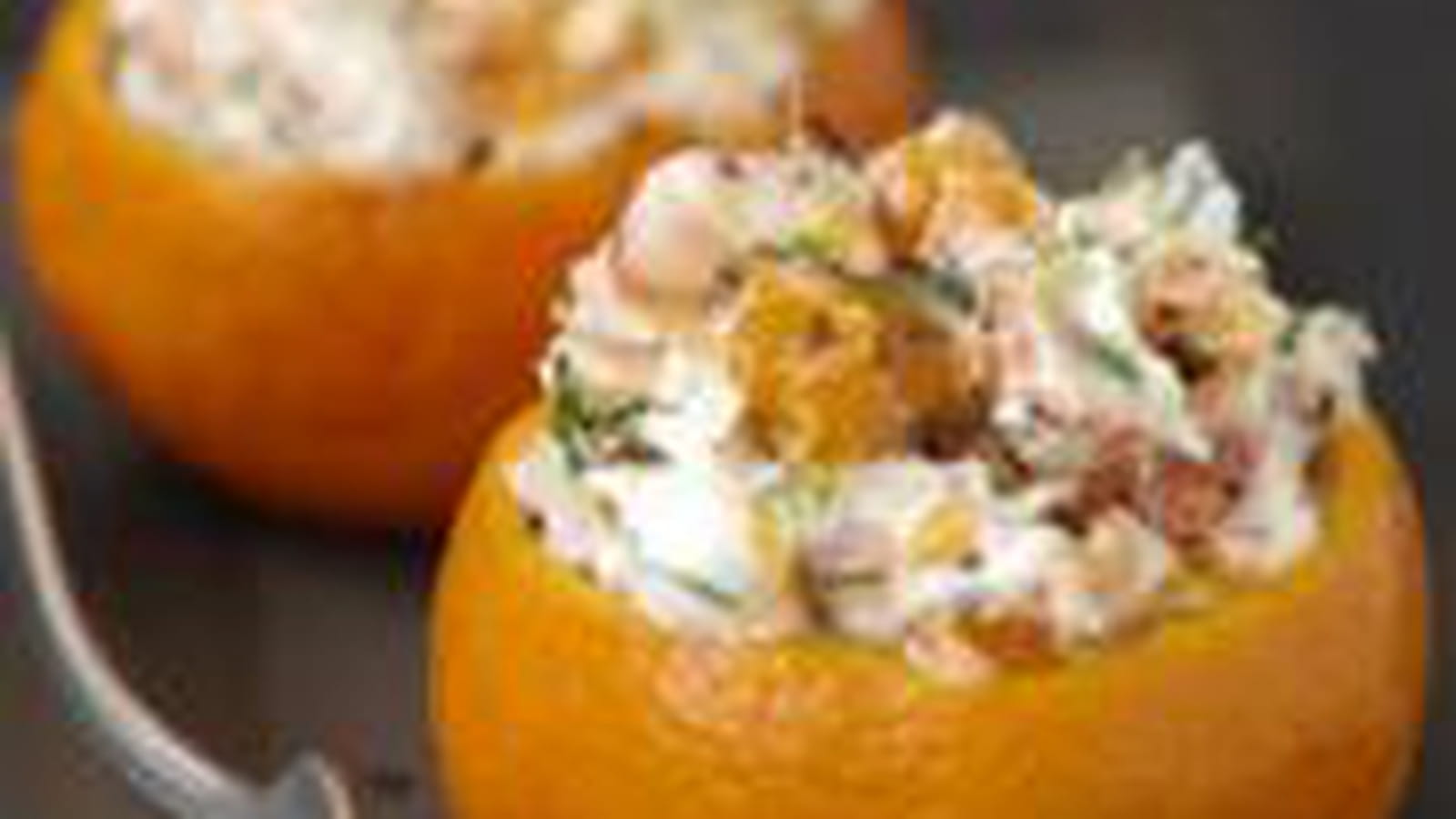 Clémentines aux crevettes et Carré Frais