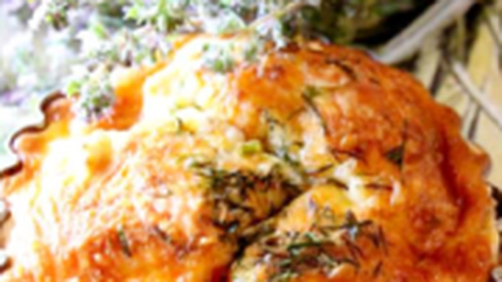 Tartelettes au thon, chèvre frais et aneth