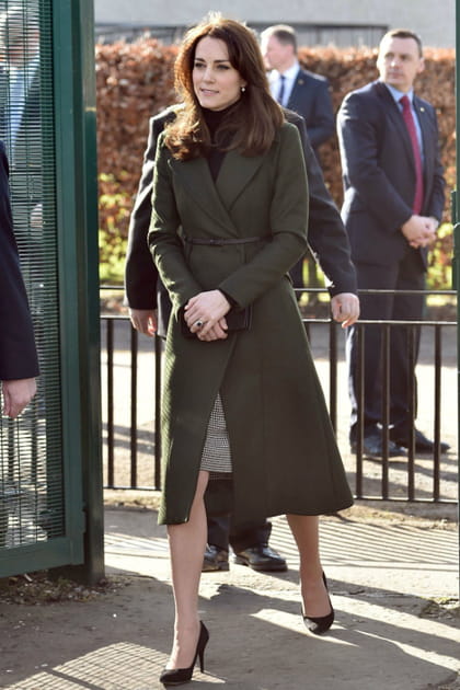 Kate Middleton en manteau MaxMara en 2016
