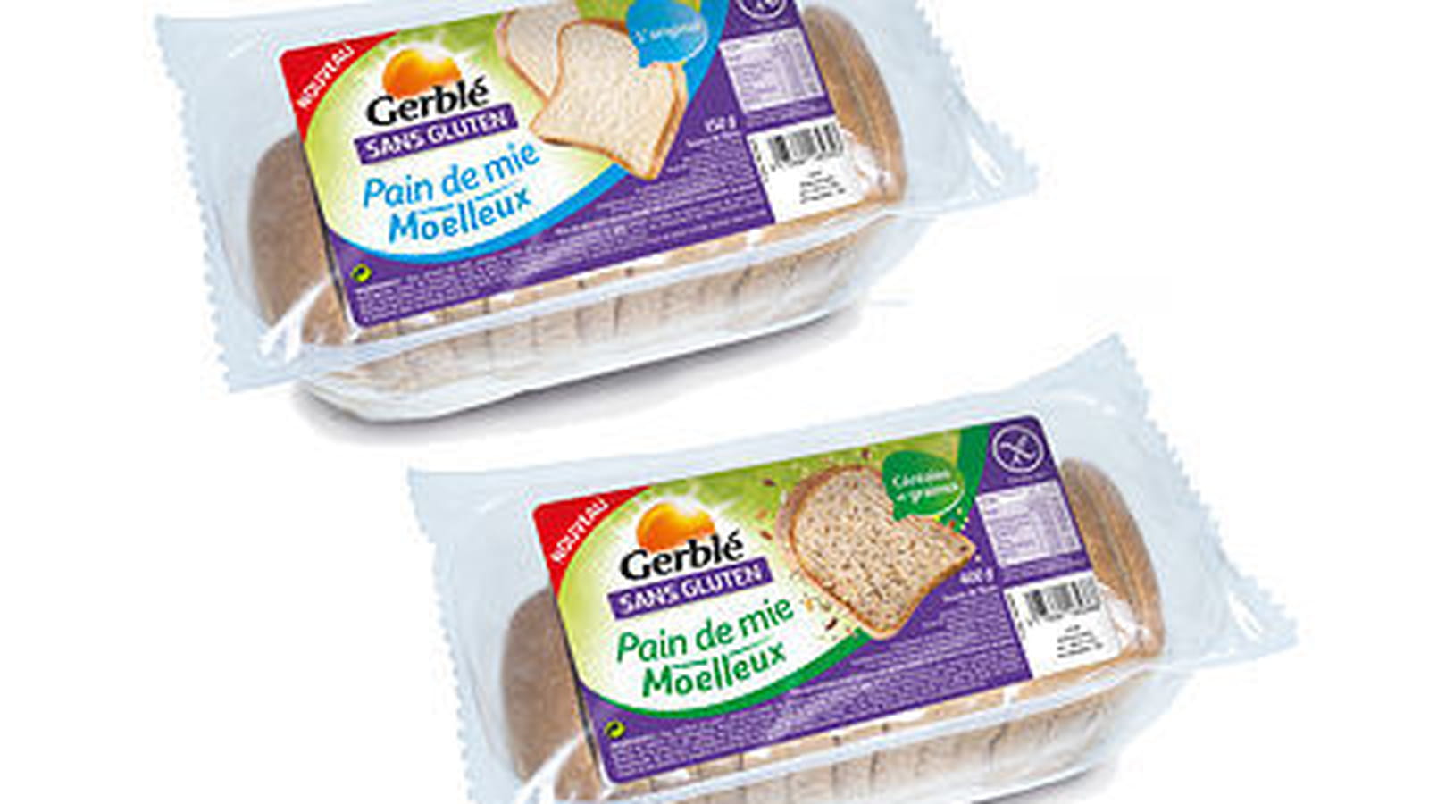 Pain de mie Céréales et Graines sans gluten Gerblé