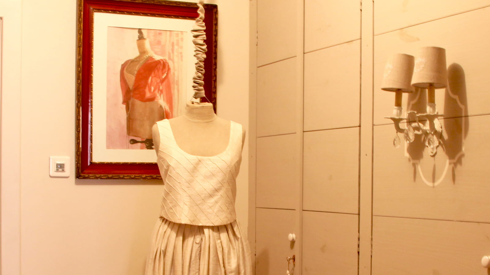 Robe de soirée théâtrale