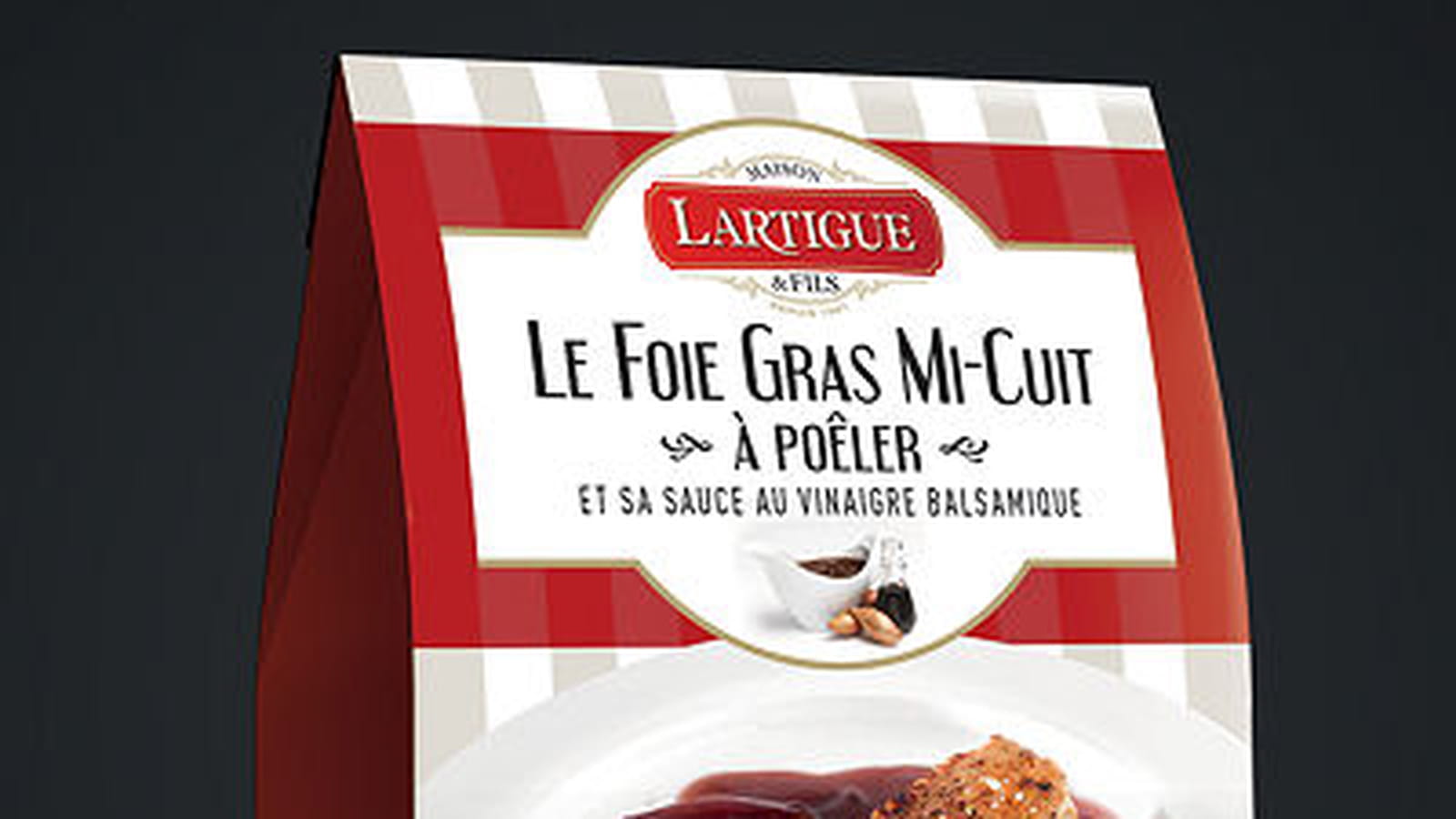 Foie Gras Mi-cuit & sa sauce au vinaigre balsamique de Lartigue & Fils 