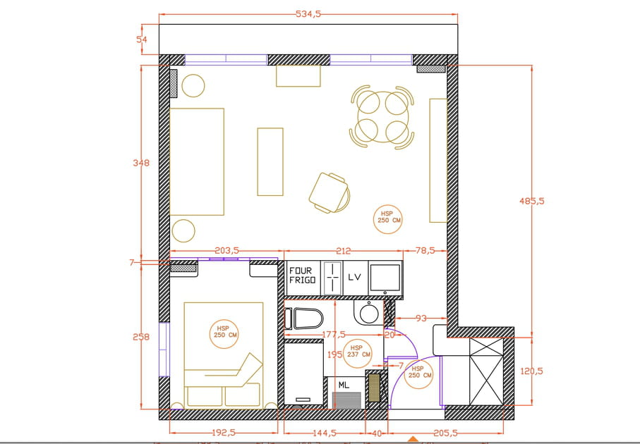 Le plan apr&egrave;s travaux