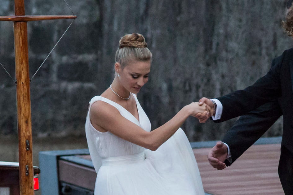 La coiffure de mari&eacute;e de Beatrice Borromeo