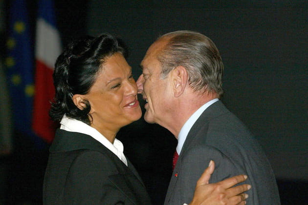 Jacques Chirac et Bethy Lagardère, très chaleureux