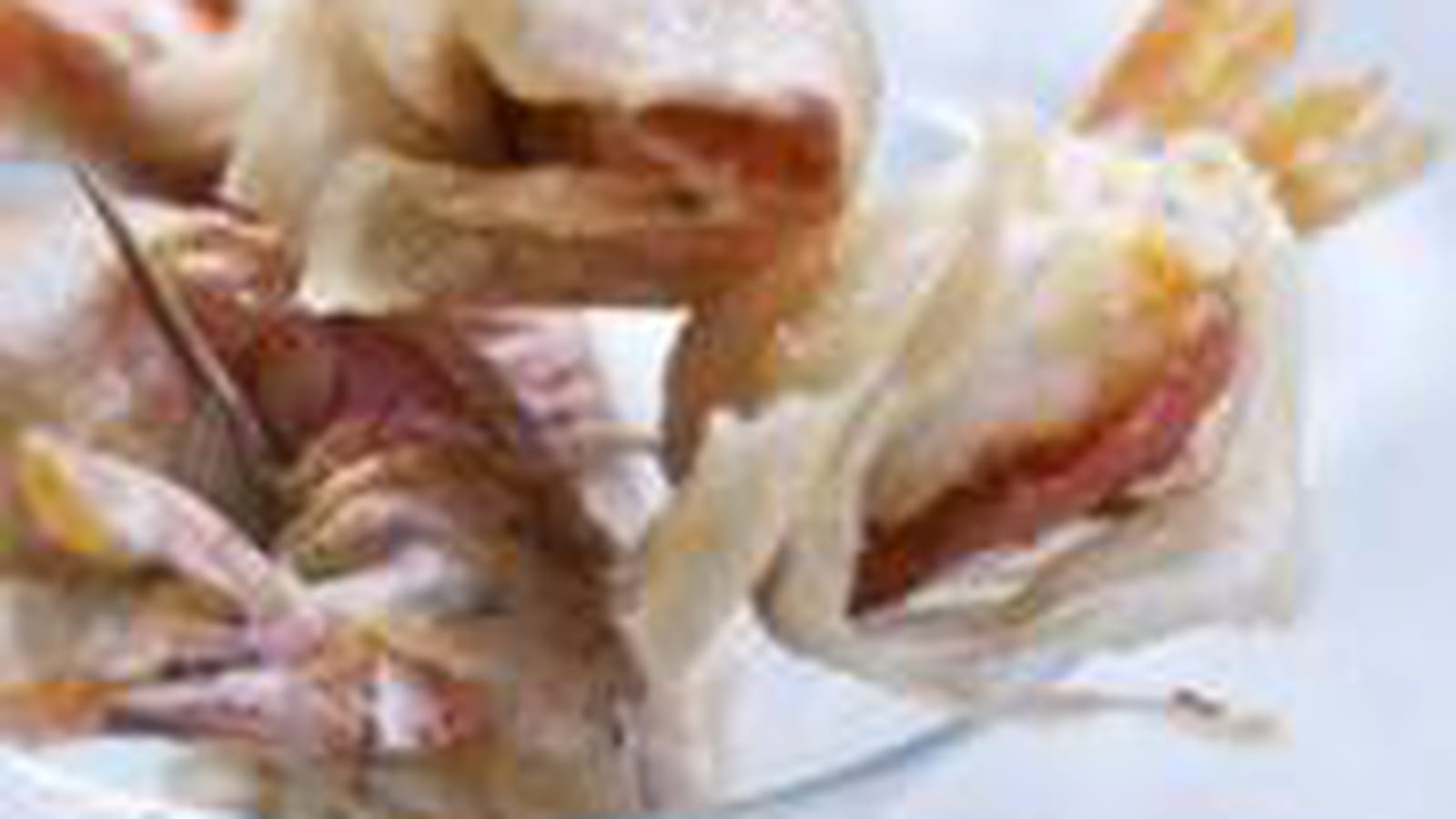 Croustillant de gambas au jambon de Savoie