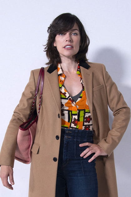 Milla Jovovich au d&eacute;fil&eacute; Balmain