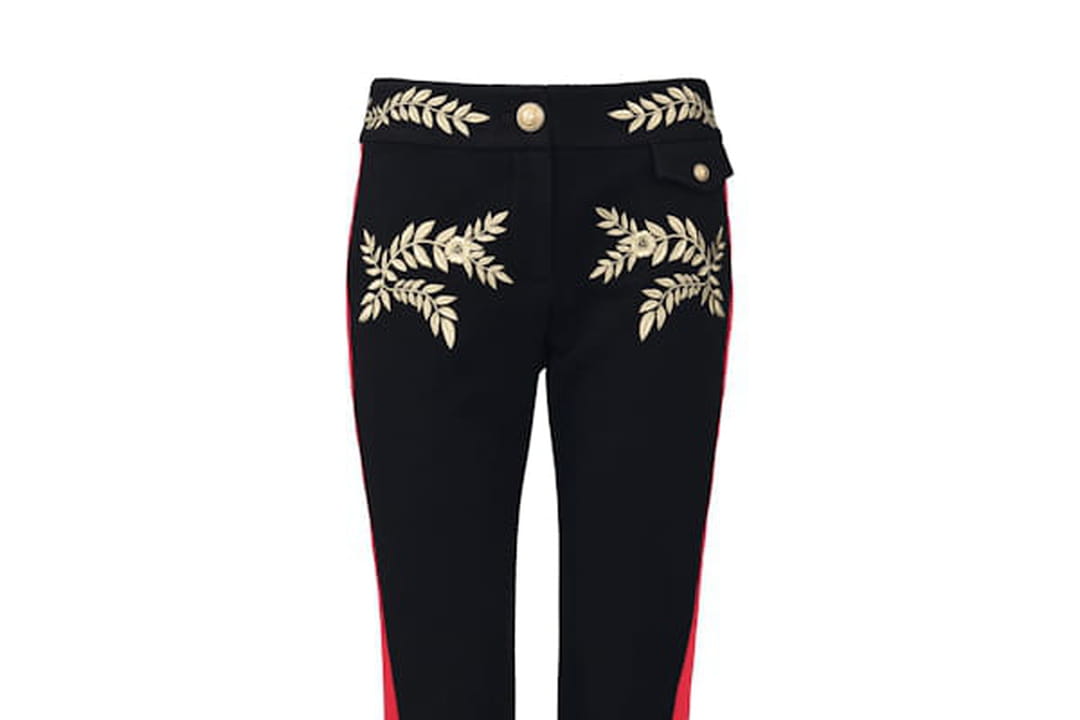 Pantalon Noir Avec Liserés Blancs Et Rouges - Taille M - Occasion Très Bon état