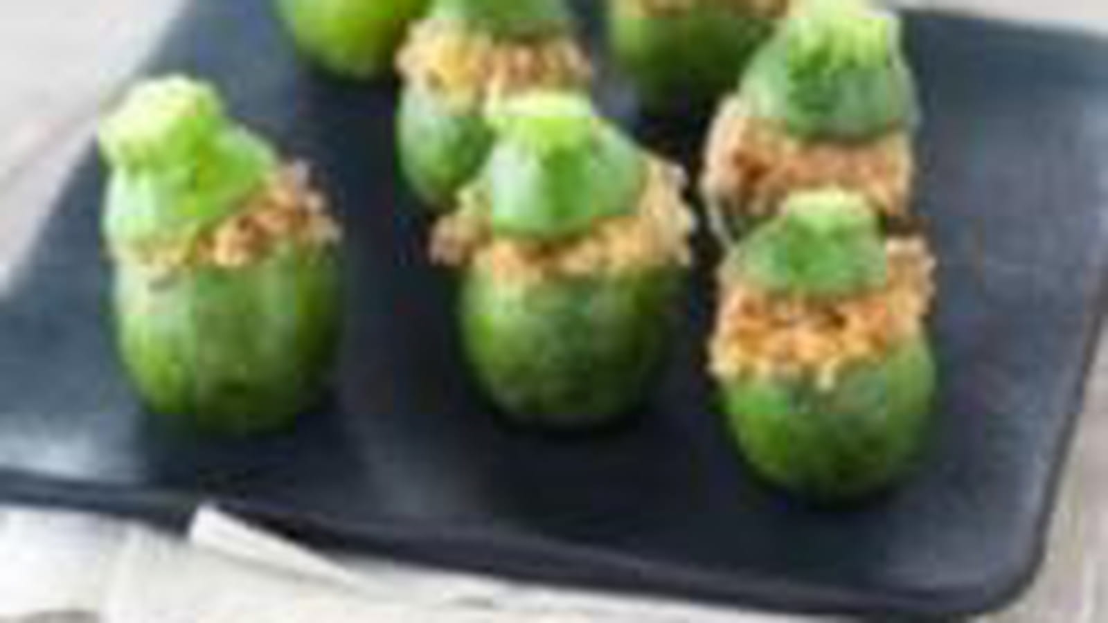 Courgettes farcies au haché d'agneau 