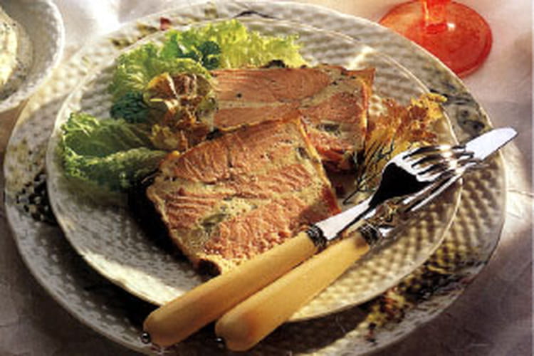 Recette de Terrine de saumon aux légumes
