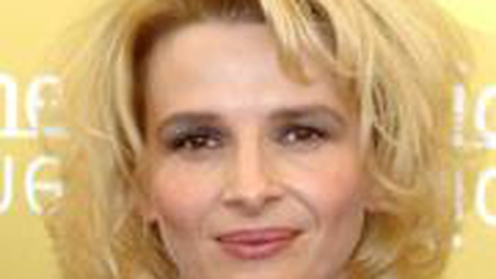Juliette Binoche en blonde