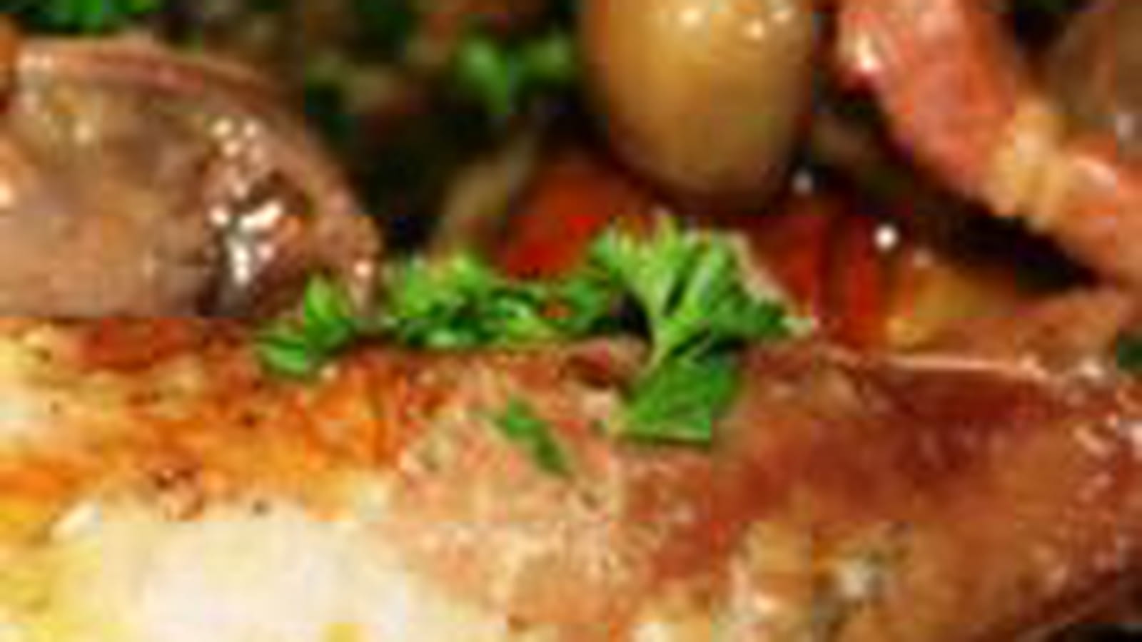 Pintade braisée aux lardons