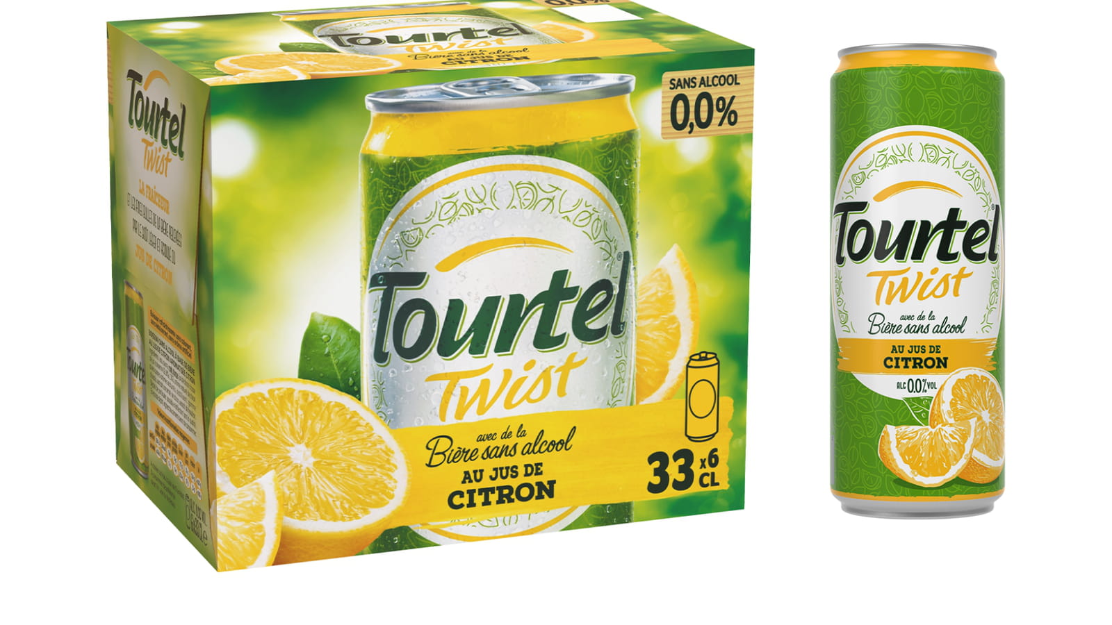 La bière sans alcool au jus de citron Tourtel Twist