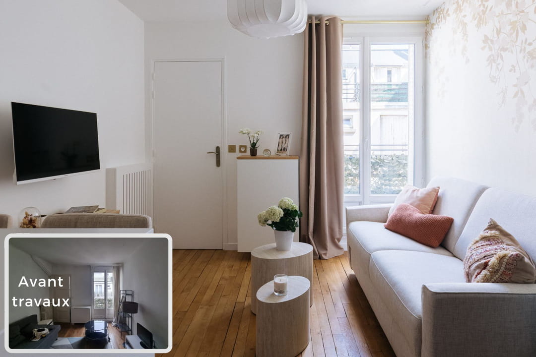 sensation of space rediscovered in this 20 m² which was stifling sensation of space rediscovered in this 20 m² which was stifling