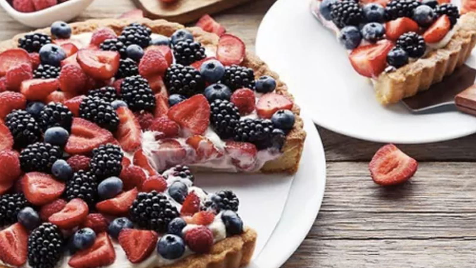 Tarte aux fruits des bois et au mascarpone